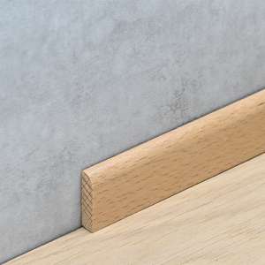 Sockelleiste 5 x 23 mm Buche lackiert