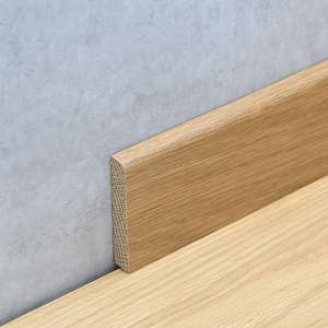 Sockelleiste 10 x 58 mm Eiche lackiert