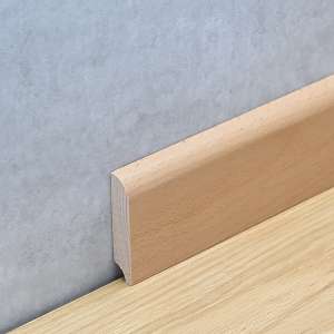 Sockelleiste 13 x 60 mm Buche lackiert