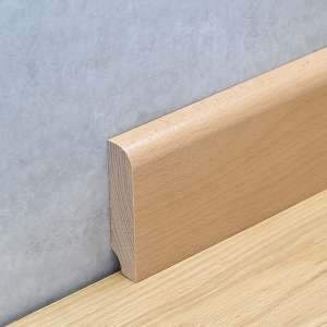 Sockelleiste 18 x 76 mm Buche lackiert