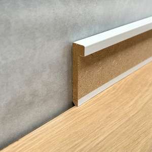 Sockelleiste 13 x 60 mm MDF weiß foliert