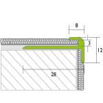 Prostep Treppenkante 28 x 3 mm